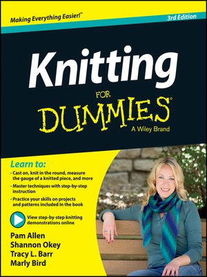 cover image of Knitting For Dummies